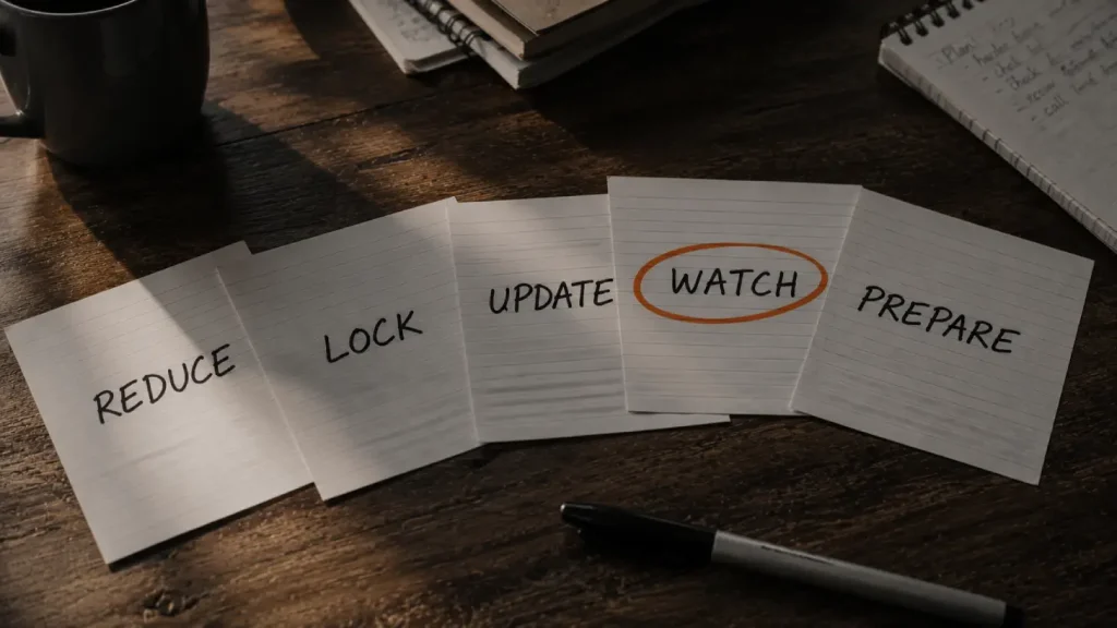 The five layers of the Locked Door Standard for website security hardening