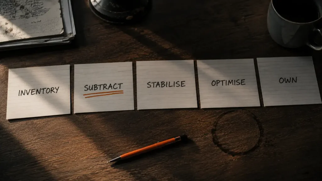 The five steps of the Ownership Standard for WordPress maintenance